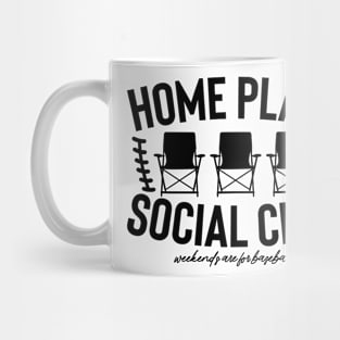 Home Plate Social Club, Baseball maman,  Baseball,  Baseball Mama,  Baseball maman, Baseball saison Mug